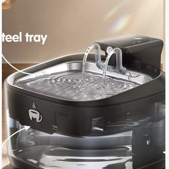 NWT Wireless Cat Water Fountain Stainless Steel. - Picture 2 of 4
